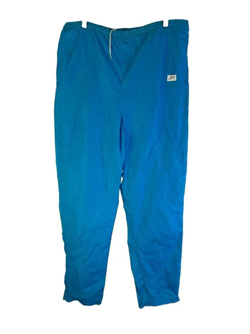 Vintage 80s Nike Pants Soft Shell Windbreaker Baggy Blue USA